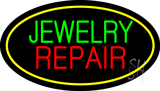 Jewelry Repair Oval Animated LED Neon Sign
