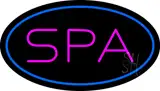 Spa Oval Blue LED Neon Sign