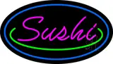 Pink Sushi with Blue Border LED Neon Sign