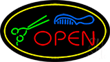 Oval - Open Animated LED Neon Sign