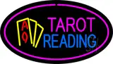 Tarot Reading Pink Oval LED Neon Sign