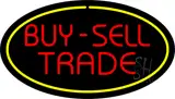 Buy Sell Trade Oval Yellow LED Neon Sign
