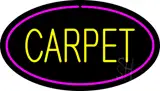 Yellow Carpet Oval Pink Border LED Neon Sign