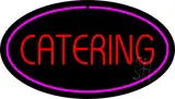 Catering Oval Purple LED Neon Sign