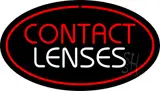 Contact Lenses Oval Red LED Neon Sign