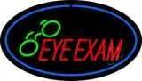 Eye Exams Oval Blue LED Neon Sign