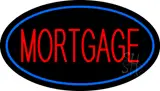 Mortgage Oval Blue LED Neon Sign