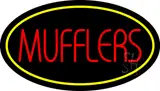 Mufflers Yellow Oval LED Neon Sign