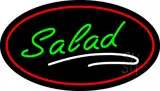 Green Salad Oval Red LED Neon Sign