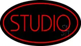 Red Studio Oval LED Neon Sign