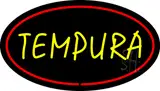 Tempura Oval Red LED Neon Sign