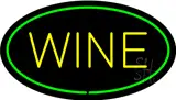 Wine Oval Green LED Neon Sign
