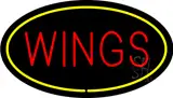 Wings Oval Yellow LED Neon Sign