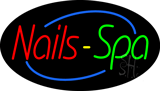 Nails and Spa Animated Neon Sign
