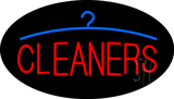 Red Cleaners Logo Animated Neon Sign