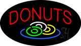 Red Donuts Logo Animated Neon Sign