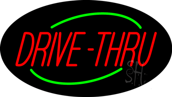 Deco Style Drive-Thru Animated Neon Sign