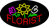Red Florist Animated Neon Sign