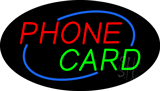 Deco Style Phone Card Animated Neon Sign