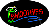 Oval Smoothies Animated Neon Sign