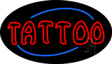 Red Double Stroke Tattoo Animated Neon Sign