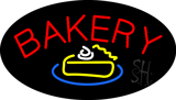 Bakery with Cake Slice Animated Neon Sign
