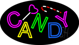 Multi Colored Candy Animated Neon Sign