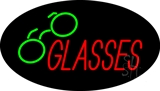 Glasses with Logo Animated Neon Sign