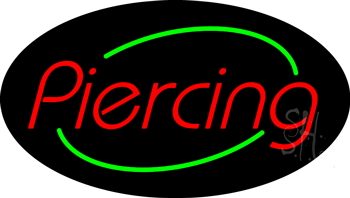 Deco Style Piercing Animated Neon Sign