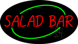 Red Salad Bar Animated Neon Sign