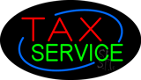 Deco Style Tax Service Animated Neon Sign