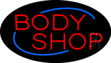 Deco Style Body Shop Flashing Neon Sign