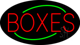 Deco Style Boxes Flashing Neon Sign