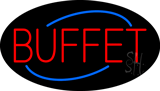 Oval Buffet Animated Neon Sign