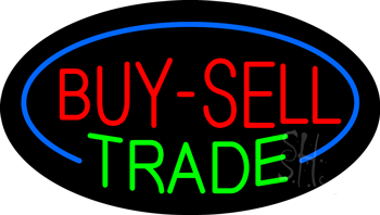 Buy-Sell Trade Animated Neon Sign