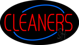 Deco Style Red Cleaners Animated Neon Sign