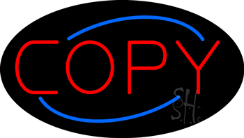 Red Copy Animated Neon Sign