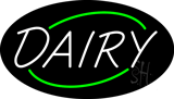 Deco Style Dairy Animated Neon Sign