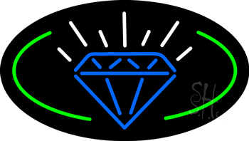 Diamonds Logo Animated Neon Sign