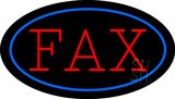 Fax Animated Blue Border LED Neon Sign