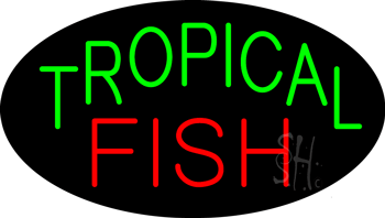 Tropical Fish Animated Neon Sign