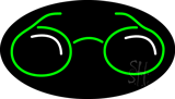 Glasses Logo Animated Neon Sign