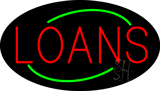 Deco Style Red Loans Animated Neon Sign
