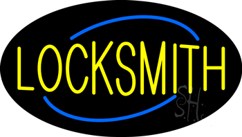 Locksmith Animated Neon Sign