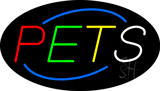 Deco Style Pets Animated Neon Sign