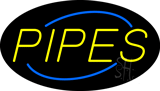 Yellow Pipes Animated Neon Sign