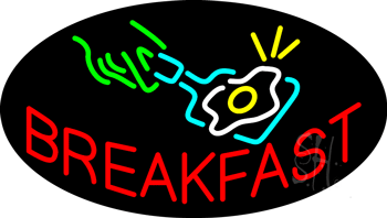 Breakfast Animated Neon Sign