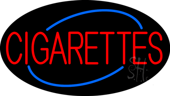 Deco Style Red Cigarettes Animated Neon Sign