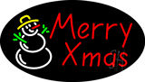Merry Christmas Animated Neon Sign