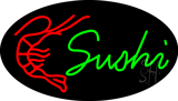 Green Sushi Logo Animated Neon Sign